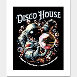 DISCO HOUSE  - Mirrorball Galaxy Posters and Art